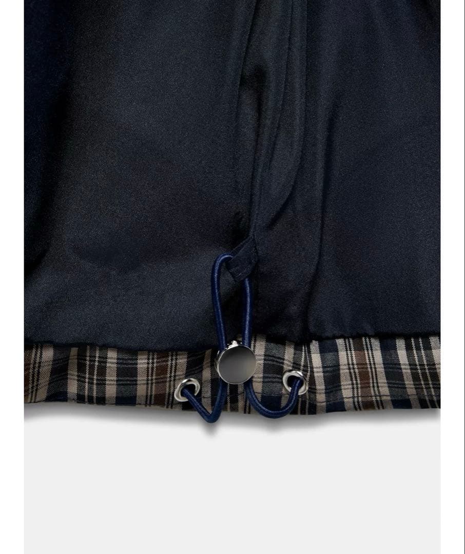 タグ付き新品★ZARAのチェック柄キルティングアノラック★XSサイズ★ブラウン色