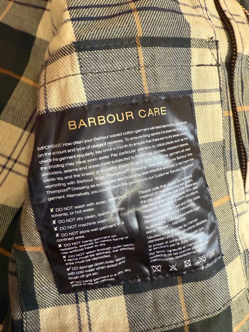 バブアー ビデイル スリムフィット38