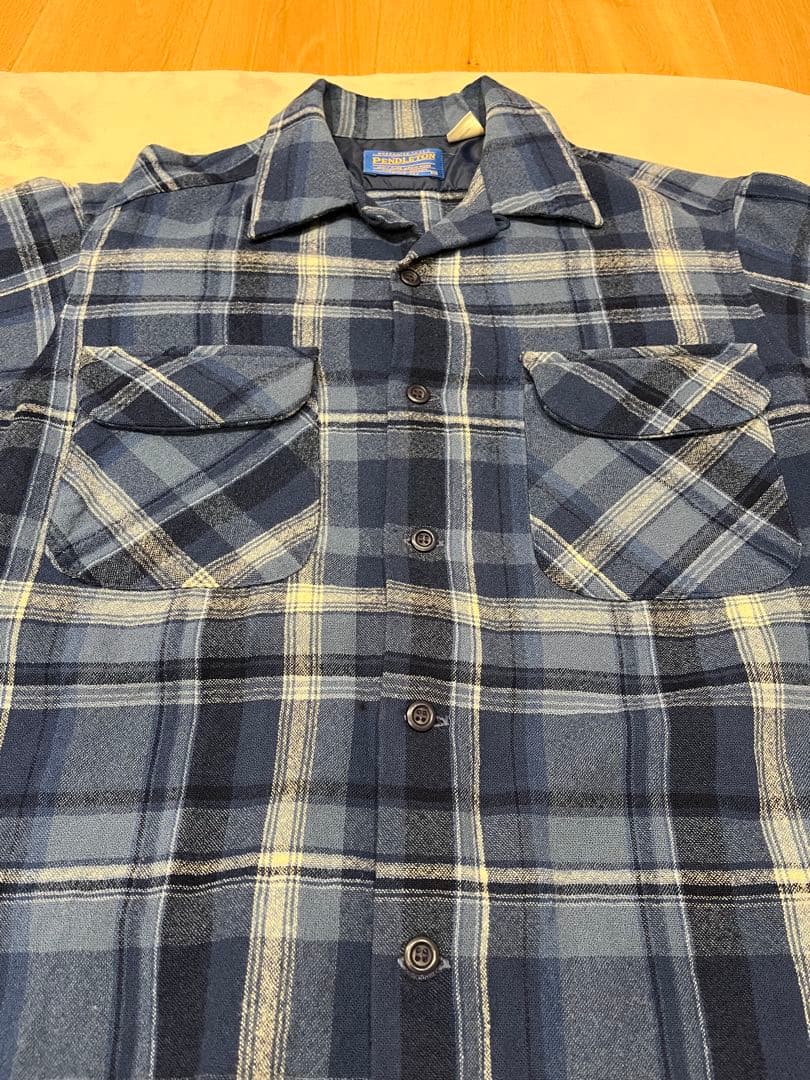 Pendleton ネルシャツ　青系
