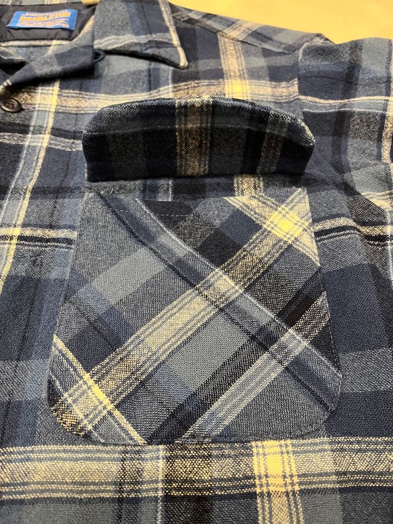 Pendleton ネルシャツ　青系
