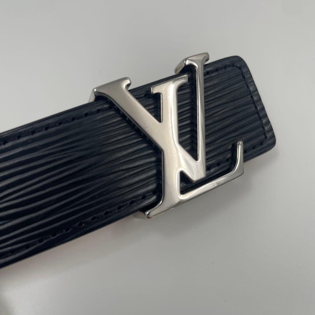 【✨美品】ルイヴィトン ベルト サンチュール LV イニシャル エピ ブラック