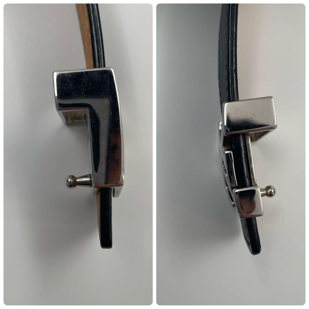 【✨美品】ルイヴィトン ベルト サンチュール LV イニシャル エピ ブラック