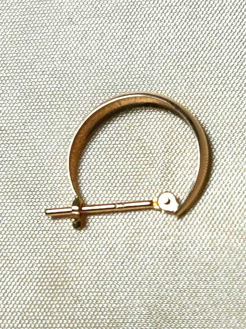 K18ピンクゴールド フープピアス