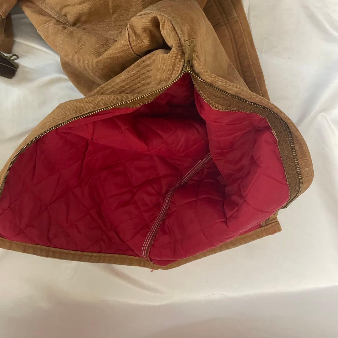 専用　　　オーバーオール 46インチ　ダック地　ダブルニー　キャメル