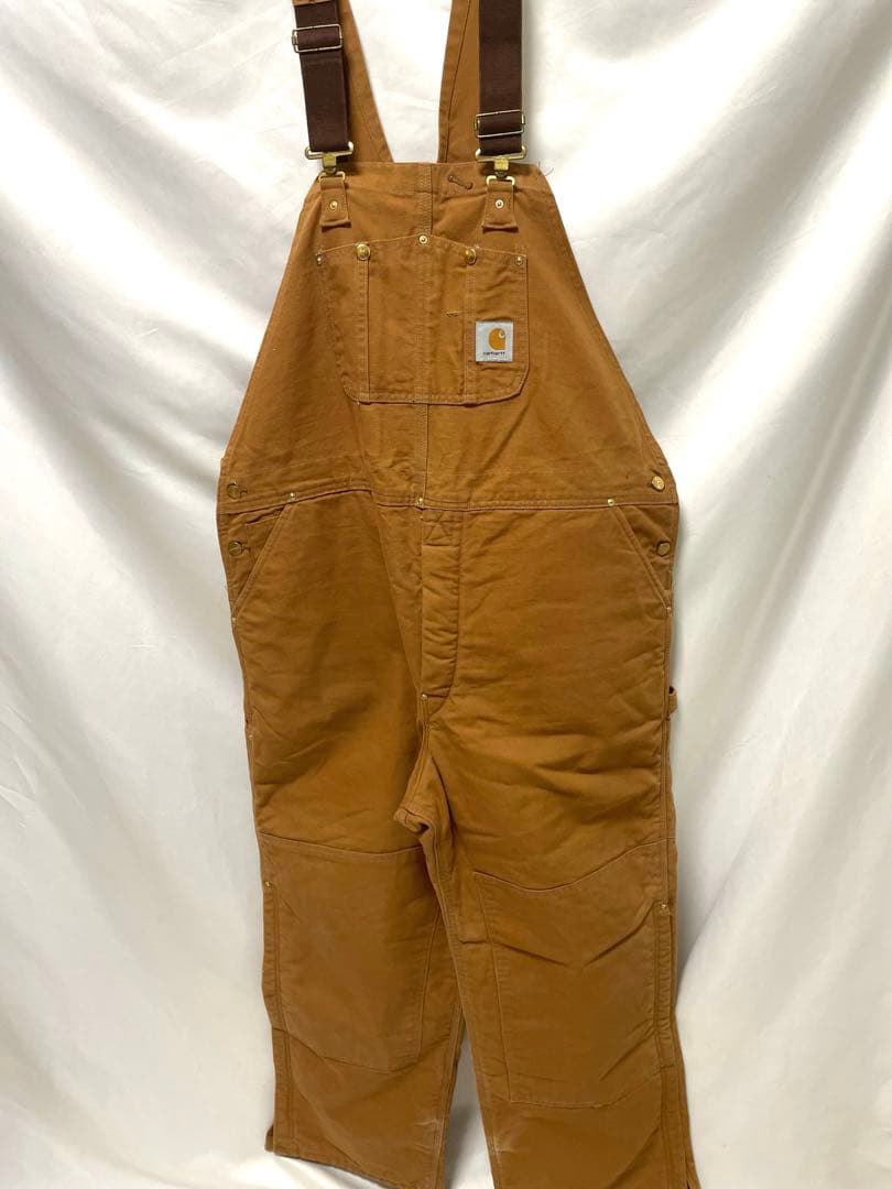 専用　　　オーバーオール 46インチ　ダック地　ダブルニー　キャメル