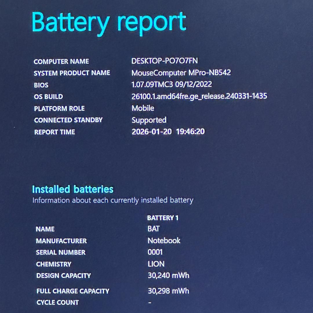 2022年製 15.6インチ テンキー 第11世代 マウスコンピューター H07