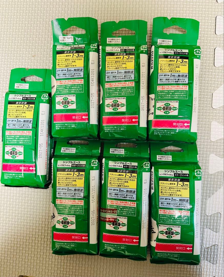 FUJIFILM SIMPLE ACE 使い捨てカメラ 7個セット