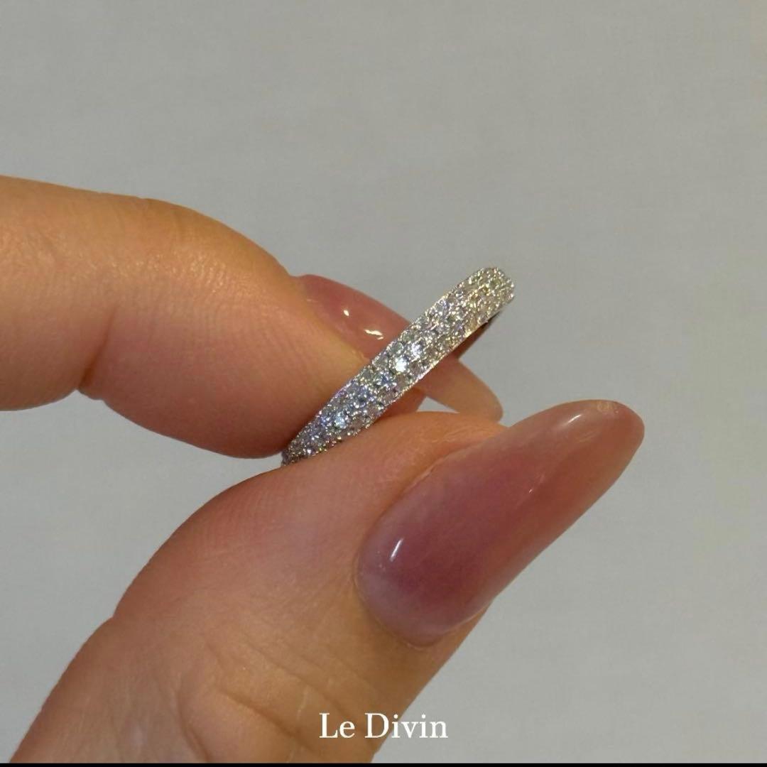 一点限定価格 11号 モアサナイト パヴェリング フルエタニティ S925