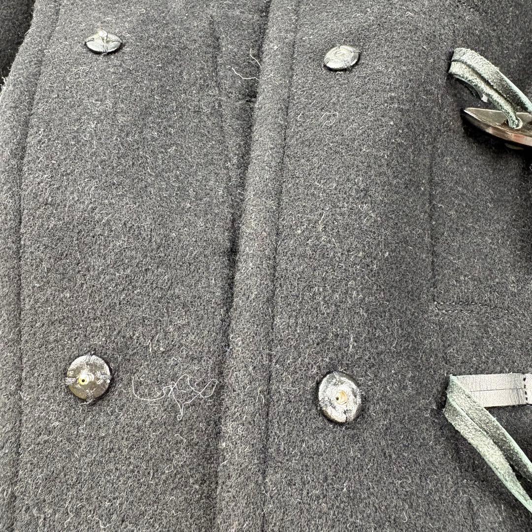 【美品】バーバリーブルーレーベル　ダッフルコート　ノバチェック　黒　ファー　S