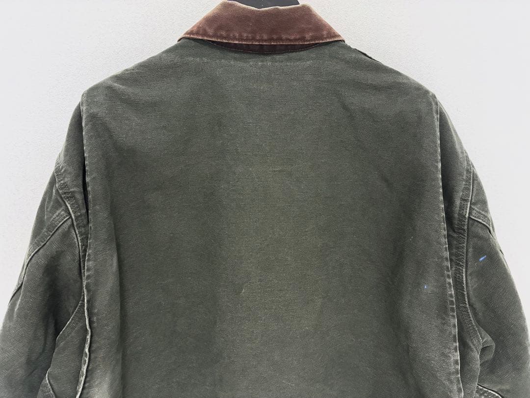 レア Carhartt デトロイトジャケットモスグリーン 2XL J97