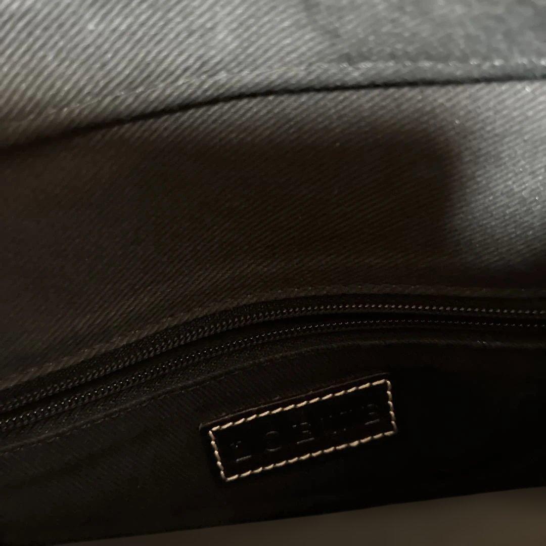LOEWE ハンドバッグ　小さめトートバッグ　キャンバス　アナグラム