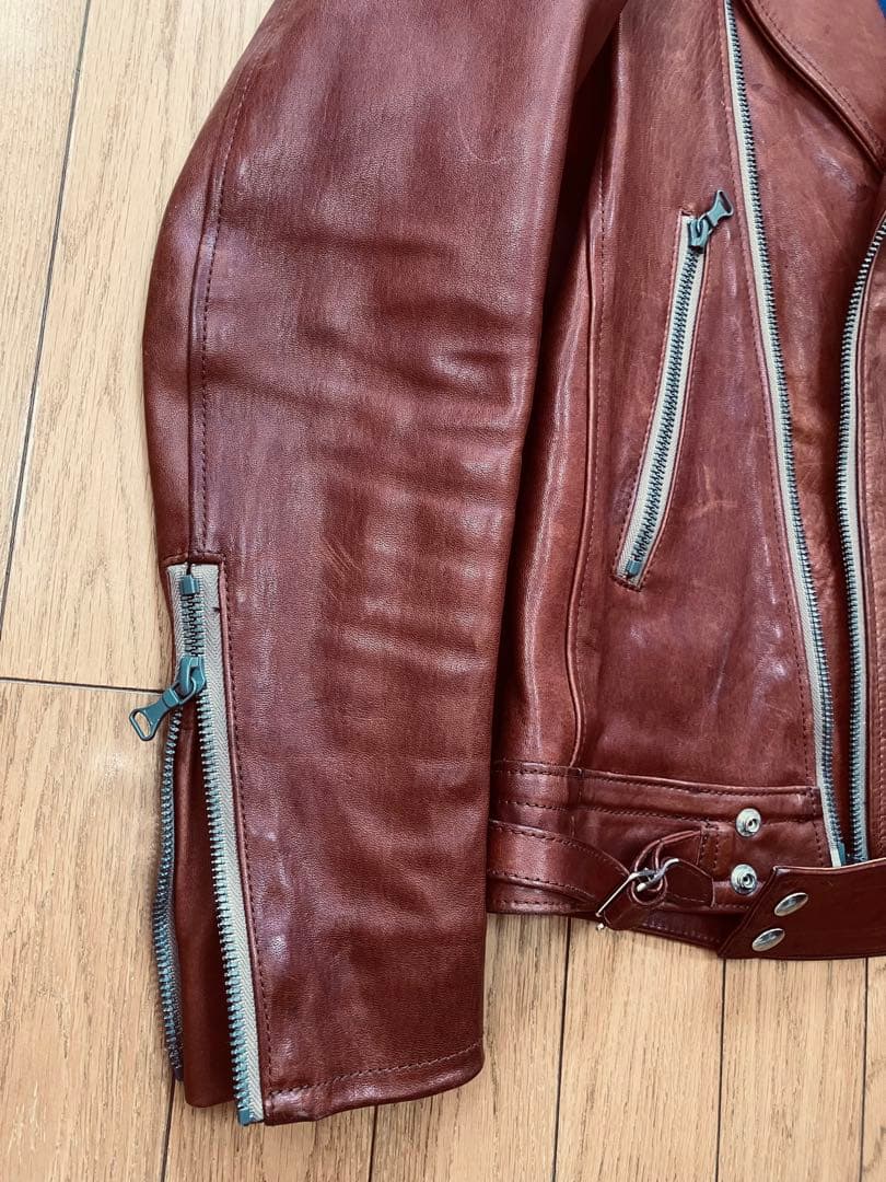 古*賀様 SEVESKIG(セヴシグ) 馬革　レザーライダースジャケット