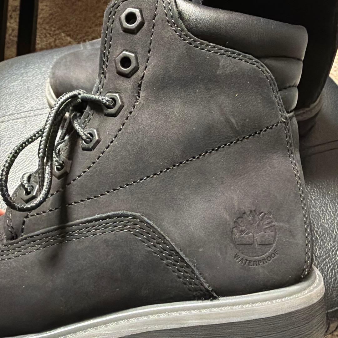 【ティンバーランド】ブラック ワークブーツ 防水 スエード