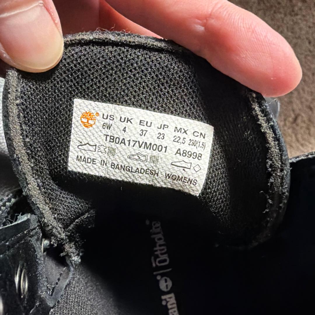 【ティンバーランド】ブラック ワークブーツ 防水 スエード