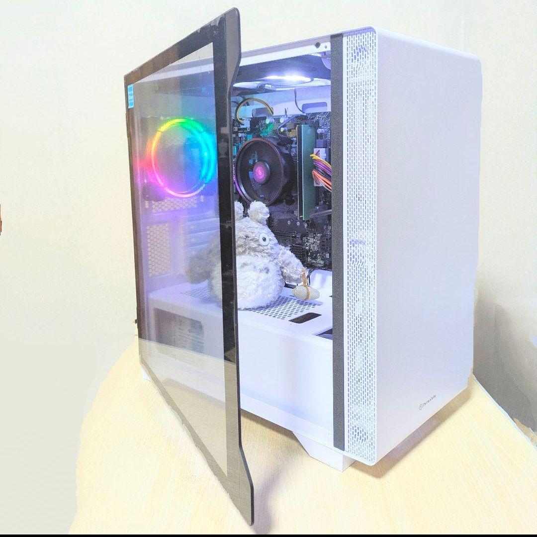 【新品同様の超美品】スノー ホワイト Ryzen 高コスパ ゲーミングPC