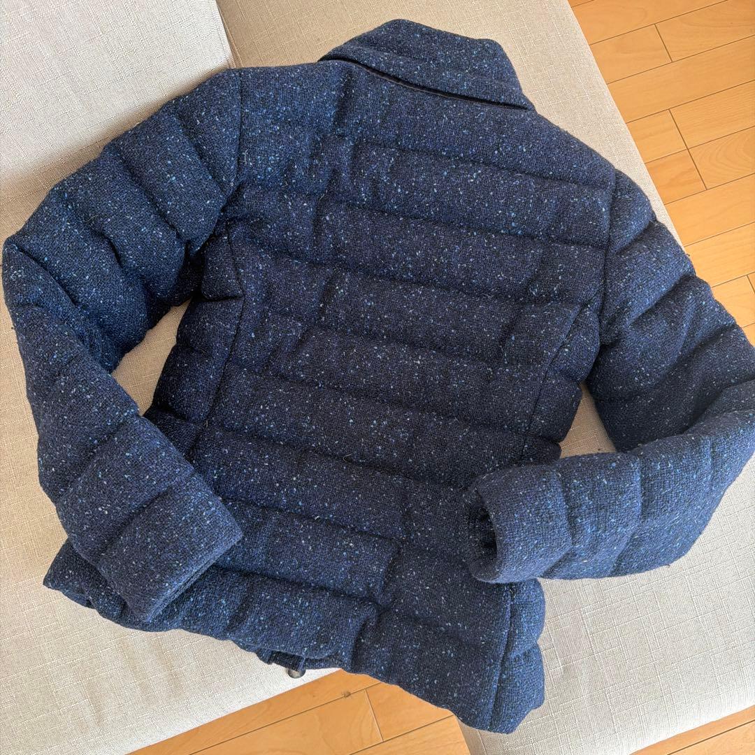 MONCLER ネイビー (ツイード)ダウンジャケット