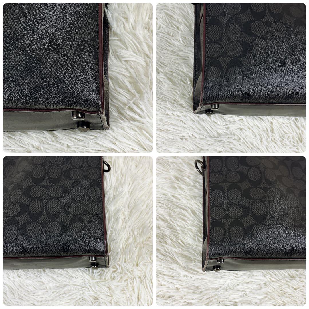美品✨COACH 2way ブリーフケース ビジネス シグネチャー A4 自立