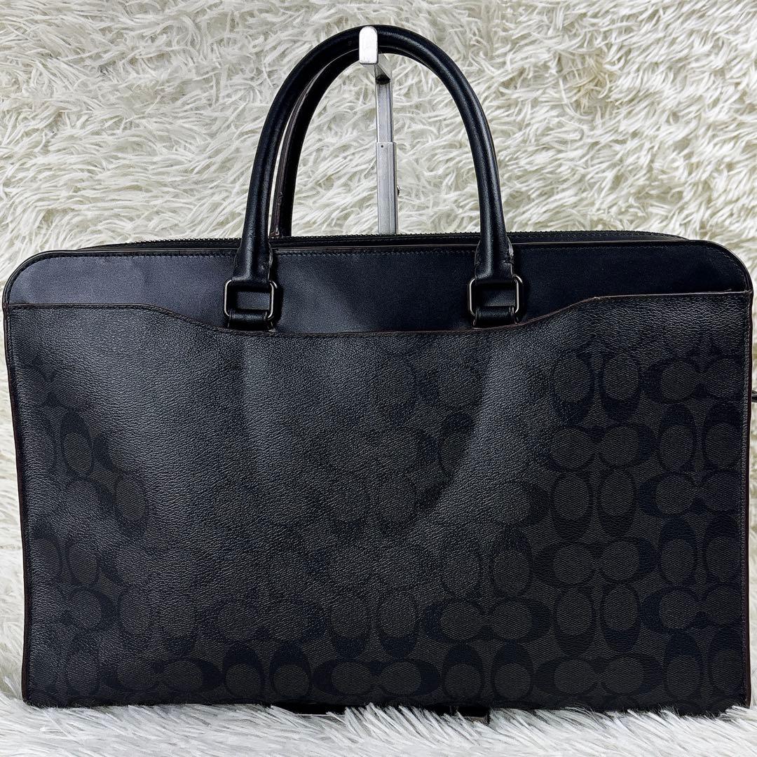 美品✨COACH 2way ブリーフケース ビジネス シグネチャー A4 自立