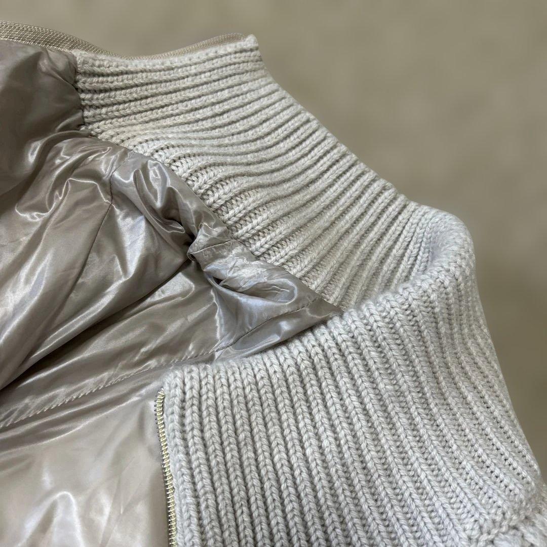 早い者勝ち【美品】HERNO ダウンジャケット ジップアップ　ニット　40