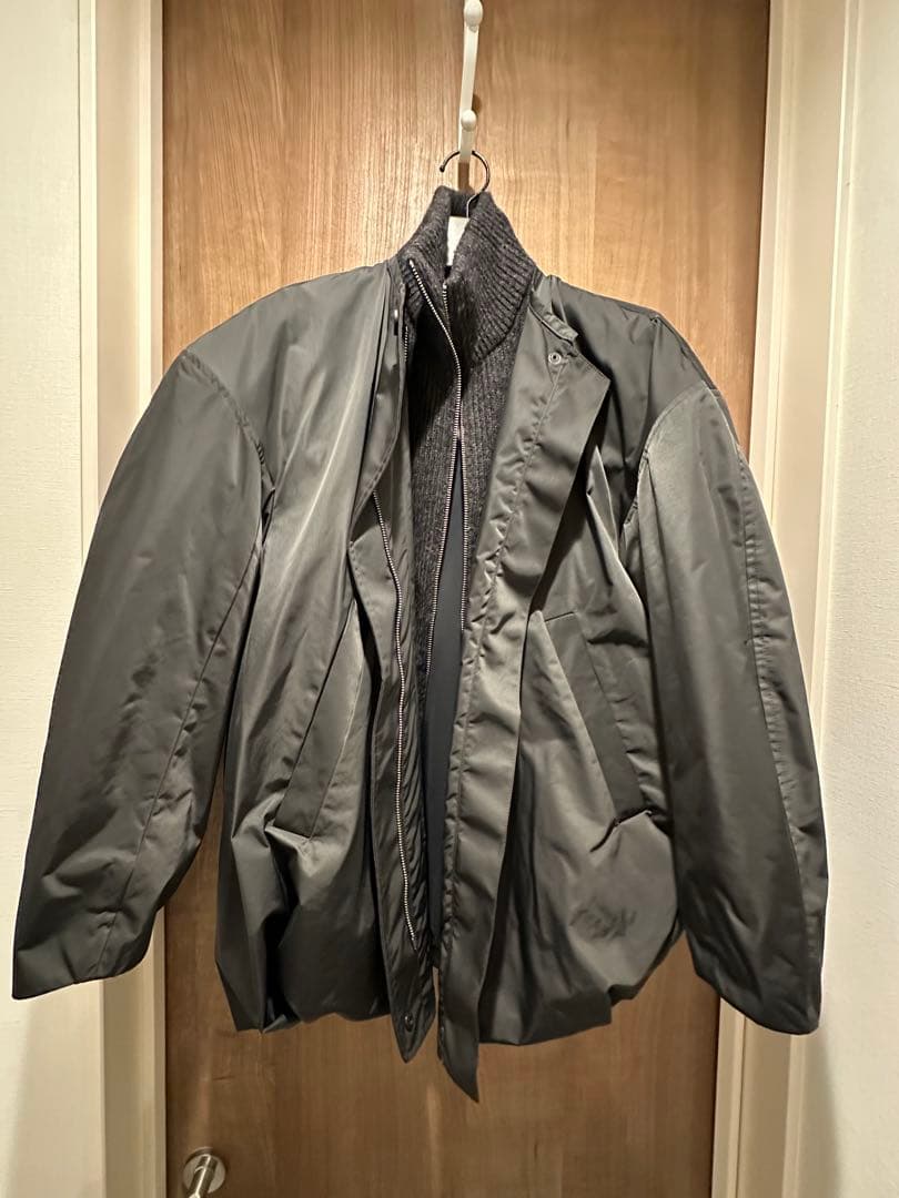 ENFOLD DICROS SOLO Twill ニットレイヤーバルーンコート