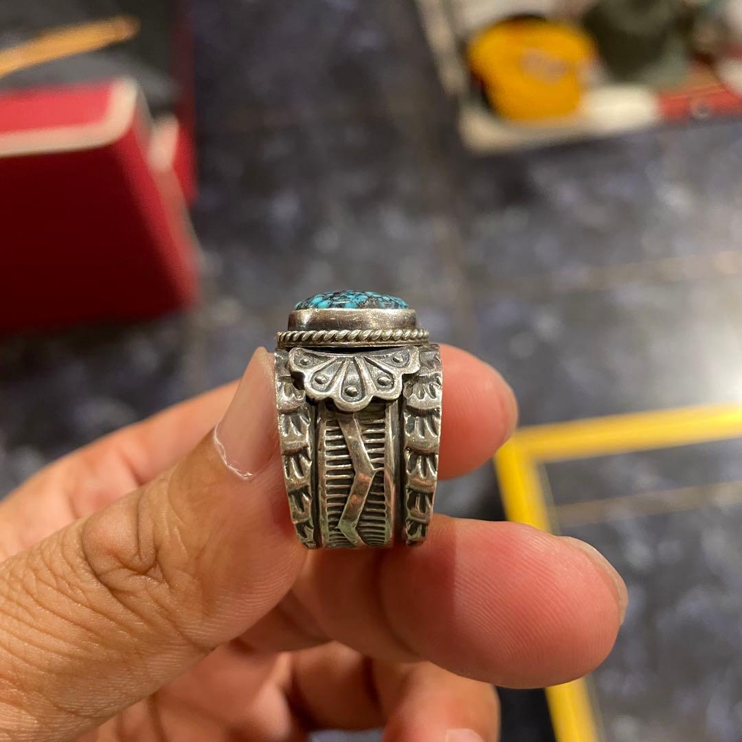 SUNSHINE REEVES リング ナバホ族 ターコイズ 18号