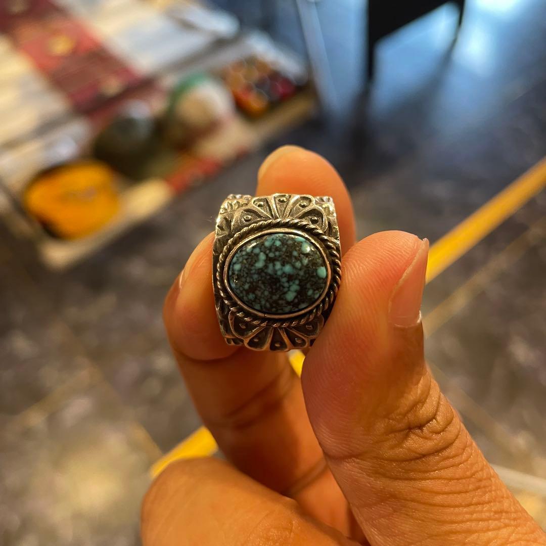 SUNSHINE REEVES リング ナバホ族 ターコイズ 18号