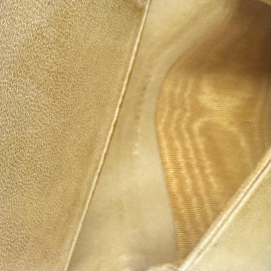 シャネル 名刺入れ ベージュ 11cm x 8cm