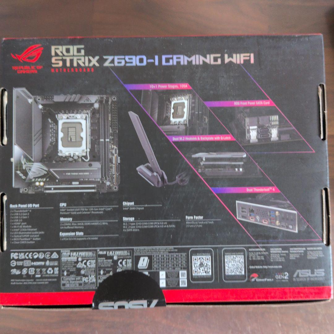 ROG STRIX Z690-I GAMING WIFI マザーボード