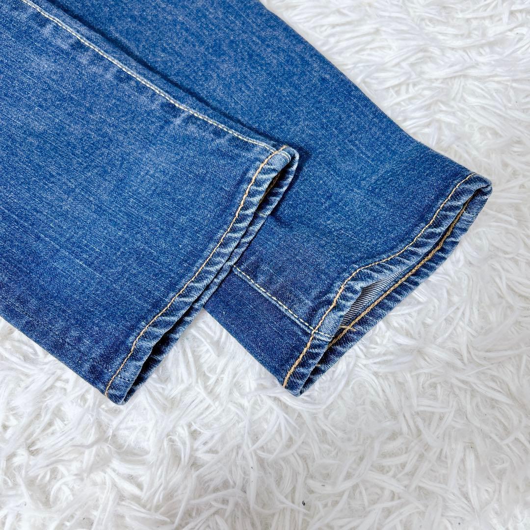 CUNE ジーパン 2連うさぎ デニム 日本製 W32 ストレッチ　伸縮　青　L