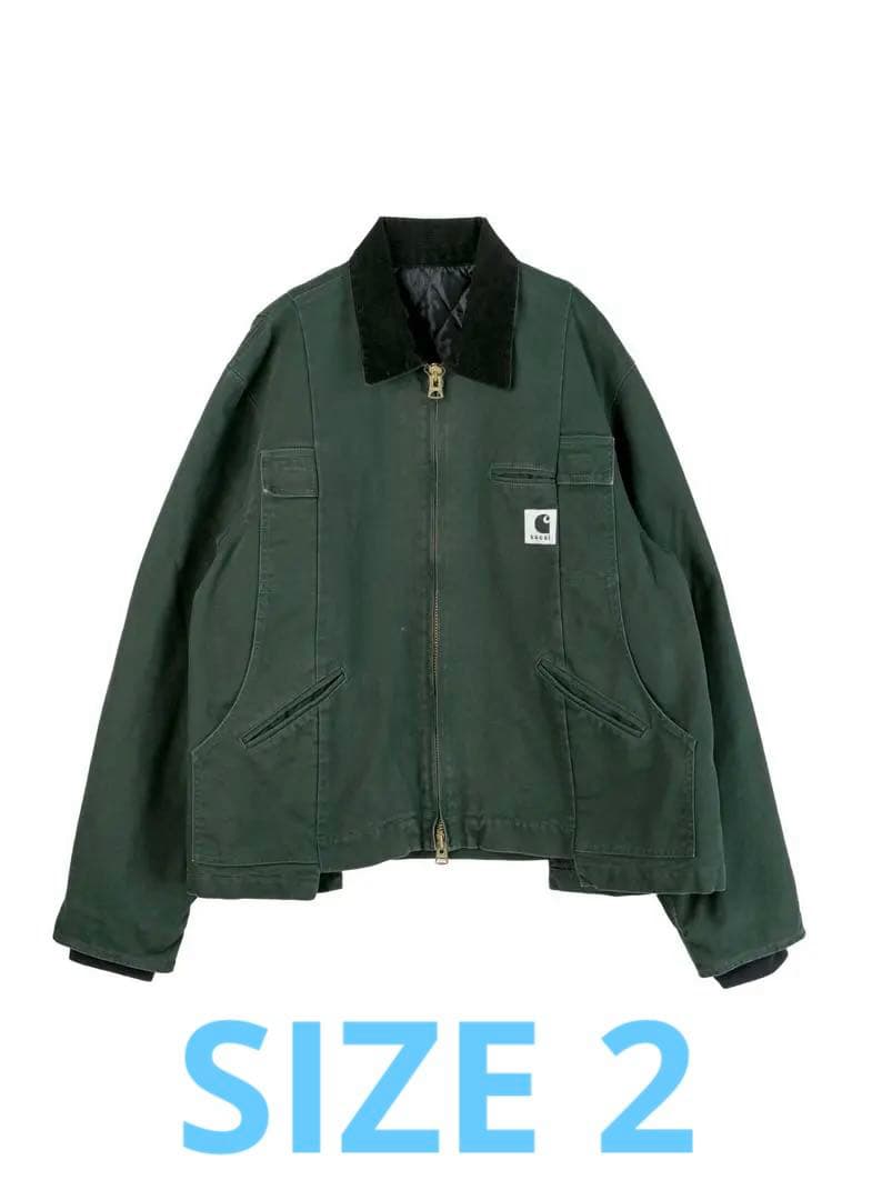 sacai Carhartt WIP ダックジャケット size 2 グリーン