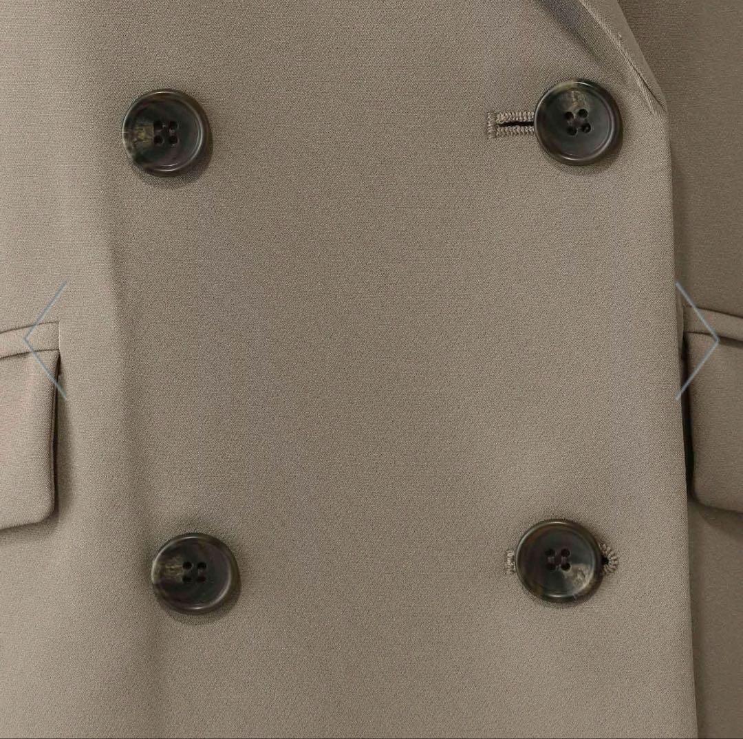 パンツスーツ&ツイードノーカラージャケット