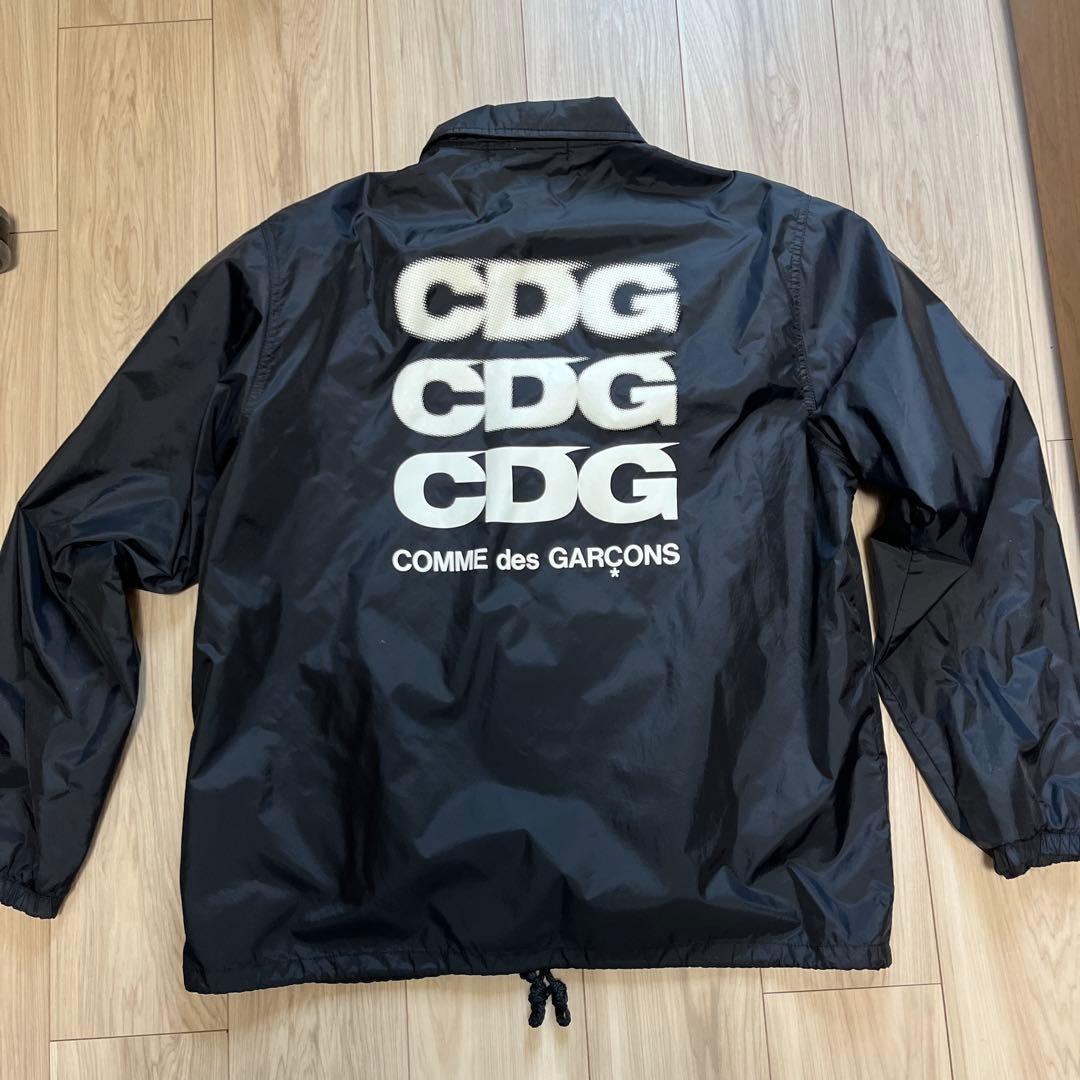 COMME des GARÇONS ブラックナイロンジャケット L