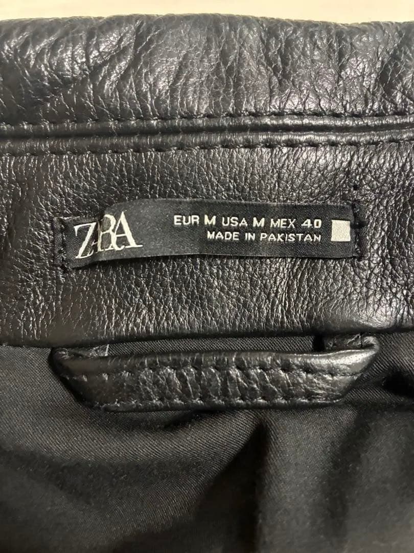ZARA バッファローレザージャケット サイズM