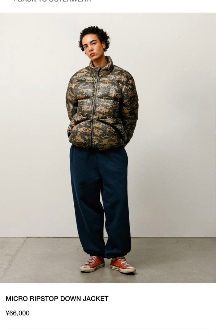 Stussyダウン Micro Ripstop Down Jacket