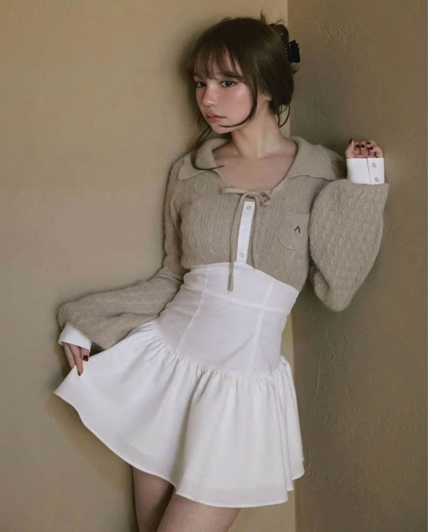 【試着のみ正規品】ANDMARY Tess blouse mini dress