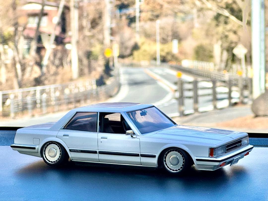 【完成品】フジミ•GX61 クレスタ インチアップハの字箱絵 新型シャーシVer