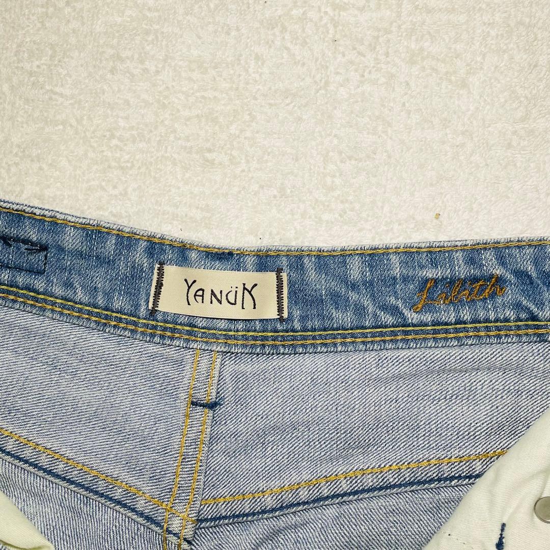 美品 YANUK ヤヌーク LILITH ワイドストレート リリス w23