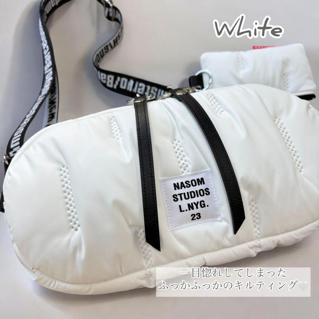 QUILTING shoulder bag ポーチ付／White