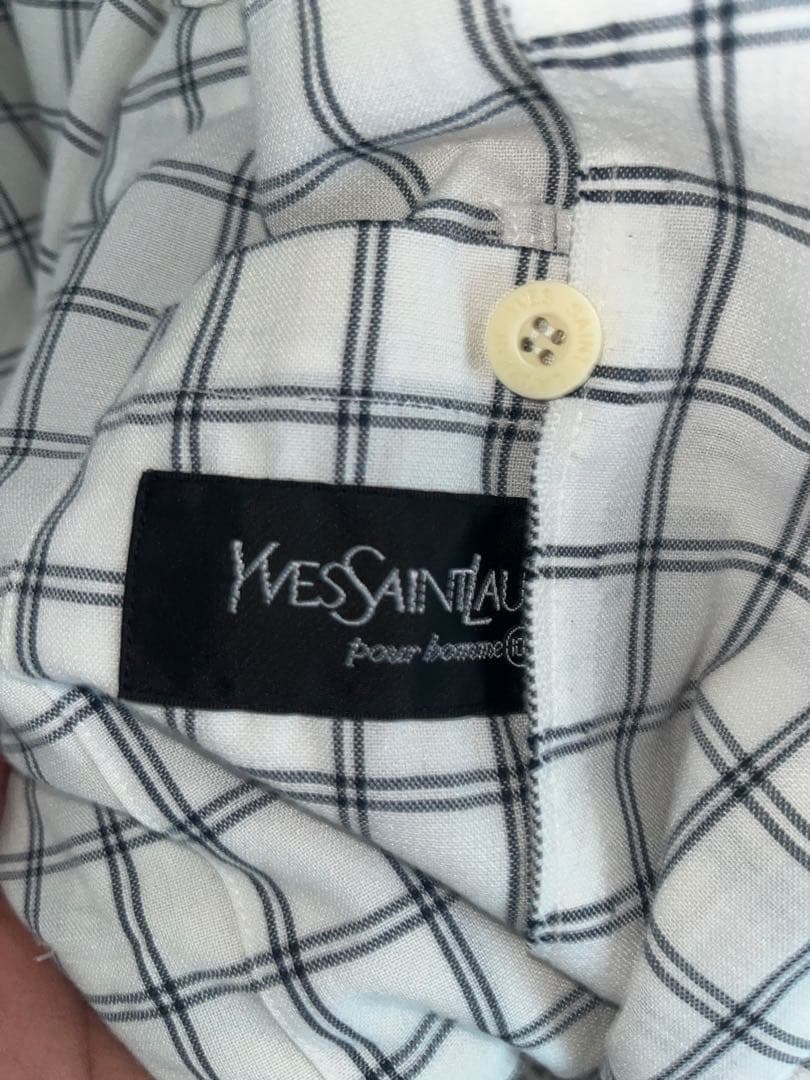 YSL チェック柄 ジップアップ ブルゾン