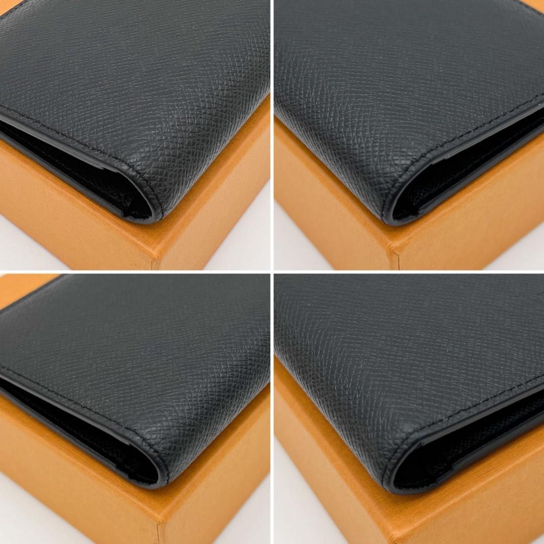 【美品】新型 ヴィトン タイガ ポルトフォイユ ブラザ 長財布 黒 M30501