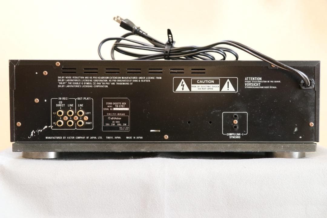 Victor TD-V707 カセットデッキ動作するジャンク