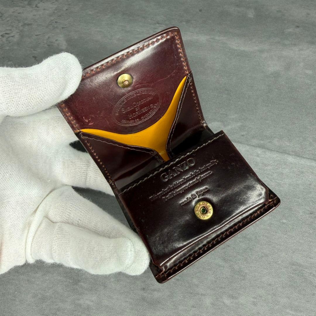 GANZO ガンゾ シェルコードバン2 ケース BOX型 バーガンディ