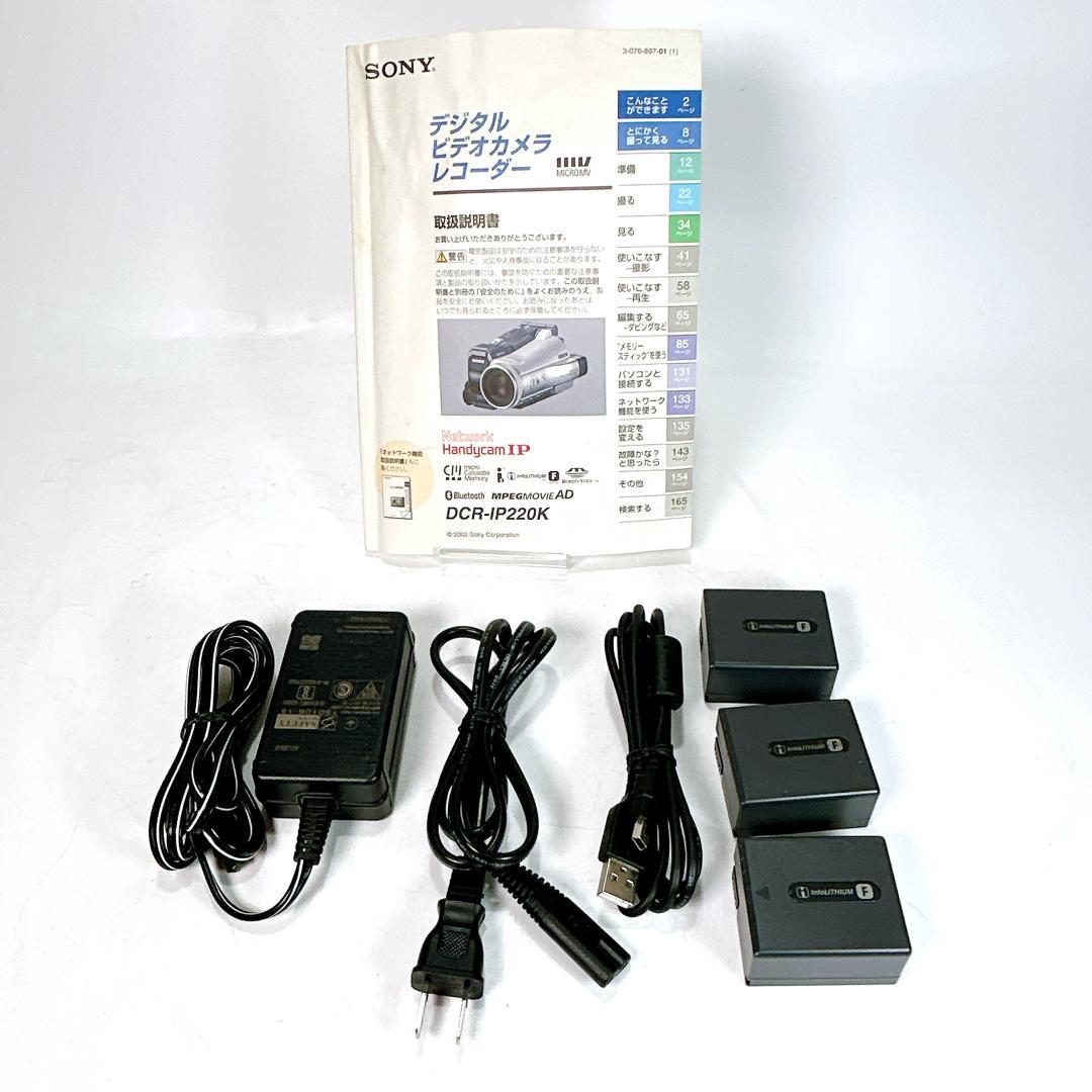 【美品・希少】SONY ビデオカメラ DCR-IP220 MicroMV