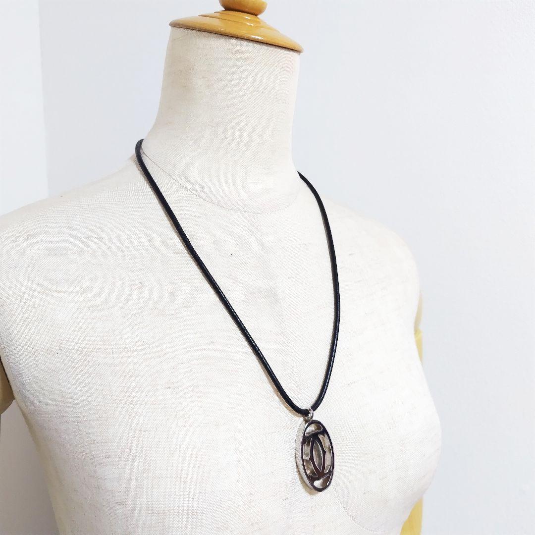 カルティエ Cartier ロゴ チョーカー ネックレス シルバー