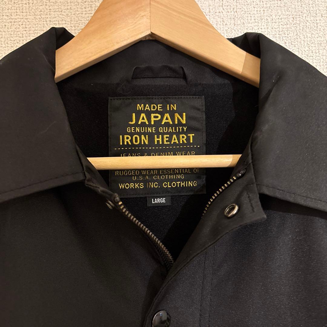 IRON HEART ブラック ナイロンジャケット L