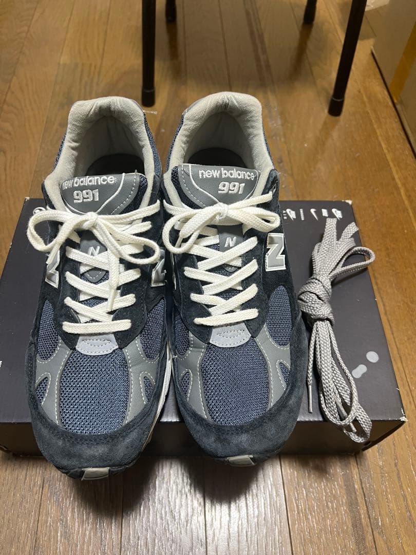 New Balance 991 ネイビー/グレー スニーカー