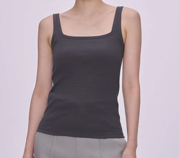 OUR WACOAL　カップインコットンリブタンクトップ