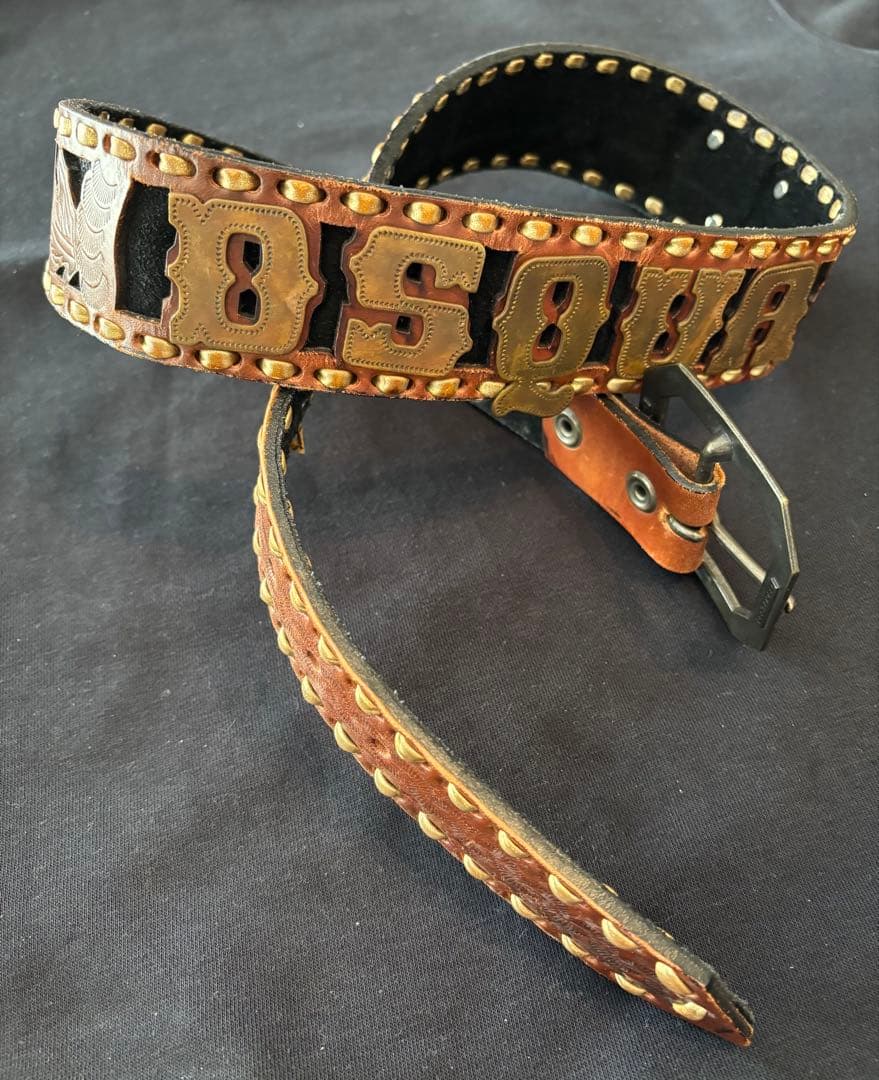 HBですm(_ _)m⭐️DSQUARED2⭐️スカル⭐️メタル文字ベルト