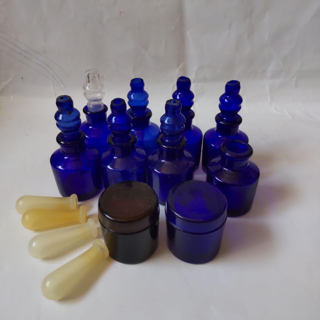 myaon66ボトルディギングインク瓶ガラス製小瓶8スポイト軸7蓋付瓶2個