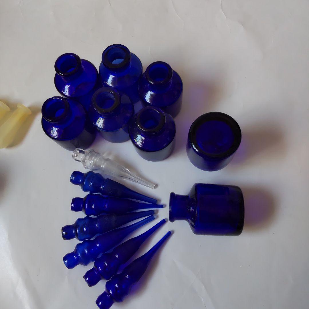 myaon66ボトルディギングインク瓶ガラス製小瓶8スポイト軸7蓋付瓶2個